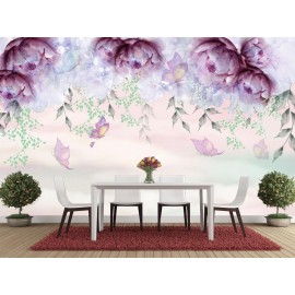 Watercolor Peony Wallpaper